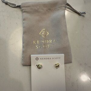 Kendra Scott Presleigh Love Knot Stud 14k Yellow Gold Over Brass